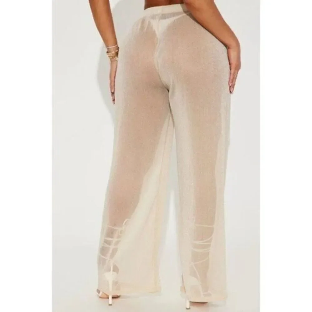Tinibikini swimwear‎ Summer Nights Coverup Pants Gold Size X-Large RefFNB